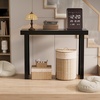 image:imageVINGLI 429 Entryway Table Solid Wood Console Table Narrow Sofa Table Behind Couch Thin for Living Room Entrance Hallway Foyer Bedroom Office Natural WoodBlack
