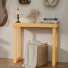 image:imageVINGLI 429 Entryway Table Solid Wood Console Table Narrow Sofa Table Behind Couch Thin for Living Room Entrance Hallway Foyer Bedroom Office Natural WoodNatural Wood