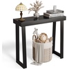 image:imageVINGLI 429 Entryway Table Solid Wood Console Table Narrow Sofa Table Behind Couch Thin for Living Room Entrance Hallway Foyer Bedroom Office Natural WoodBlack