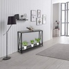 image:imageVINGLI 47 Entryway Table Narrow Console Table with 2Tier Sofa Table Behind Couch Farmhouse Entry Table for Entryway Hallway Living Room Office Grey