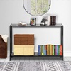 image:imageVINGLI 47 Entryway Table Narrow Console Table with 2Tier Sofa Table Behind Couch Farmhouse Entry Table for Entryway Hallway Living Room Office Grey