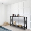 image:imageVINGLI 47 Entryway Table Narrow Console Table with 2Tier Sofa Table Behind Couch Farmhouse Entry Table for Entryway Hallway Living Room Office Grey