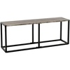 image:imageVINGLI 472 Inch Indoor Outdoor Bench Charcoal Gray Dining amp Patio Bench with Heavy Duty Metal Frame Backless Seating Bench for Dining Room Garden Porch Balcony amp EntrywayGrey