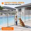 image:imageVINGLI 4ft High Pool Fence for Inground and Above Ground Pools Removable Mesh Safety Fencing with SelfClosing Gate HeavyDuty Protective Barrier for Garden amp Backyard  Gray 48 FT24 FT