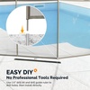 image:imageVINGLI 4ft High Pool Fence for Inground and Above Ground Pools Removable Mesh Safety Fencing with SelfClosing Gate HeavyDuty Protective Barrier for Garden amp Backyard  Gray 48 FT108 FT