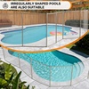 image:imageVINGLI 4ft High Pool Fence for Inground and Above Ground Pools Removable Mesh Safety Fencing with SelfClosing Gate HeavyDuty Protective Barrier for Garden amp Backyard  Gray 48 FT60 FT
