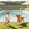image:imageVINGLI 4ft High Pool Fence for Inground and Above Ground Pools Removable Mesh Safety Fencing with SelfClosing Gate HeavyDuty Protective Barrier for Garden amp Backyard  Gray 48 FT60 FT