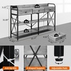 image:imageVINGLI 55 Entryway Table with Charging Station Console Table with 3 Drawers Narrow Sofa Table with 2 Tiers Entry Table with Baffle for Entryway Hallway Living Room Behind Couch GreyGrey