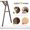 image:imageVINGLI 56FT Porch Swing Frame HeavyDuty 770 LBS Wooden Porch Swing Stand Improved AFrame Swing Stand for 4 FT Swing Bench for Garden Yard Patio Rustic