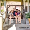 image:imageVINGLI 56FT Porch Swing Frame HeavyDuty 770 LBS Wooden Porch Swing Stand Improved AFrame Swing Stand for 4 FT Swing Bench for Garden Yard Patio Rustic