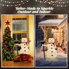 image:imageVINGLI 5FT Pop Up Lighted Snowman Christmas Decorations Outdoor Indoor Prelit 200 Warm White LED Snowman with Broom amp Stakes Collapsible Xmas Yard Lawn Garden Front Porch Patio Holiday DecorRetractable broom snowman