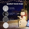 image:imageVINGLI 5FT Pop Up Lighted Snowman Christmas Decorations Outdoor Indoor Prelit 200 Warm White LED Snowman with Broom amp Stakes Collapsible Xmas Yard Lawn Garden Front Porch Patio Holiday DecorRetractable broom snowman