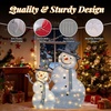 image:imageVINGLI 5FT Pop Up Lighted Snowman Christmas Decorations Outdoor Indoor Prelit 200 Warm White LED Snowman with Broom amp Stakes Collapsible Xmas Yard Lawn Garden Front Porch Patio Holiday DecorDancing 2D Snowman