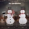 image:imageVINGLI 5FT Pop Up Lighted Snowman Christmas Decorations Outdoor Indoor Prelit 200 Warm White LED Snowman with Broom amp Stakes Collapsible Xmas Yard Lawn Garden Front Porch Patio Holiday DecorRetractable broom snowman