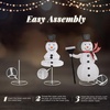 image:imageVINGLI 5FT Pop Up Lighted Snowman Christmas Decorations Outdoor Indoor Prelit 200 Warm White LED Snowman with Broom amp Stakes Collapsible Xmas Yard Lawn Garden Front Porch Patio Holiday DecorRetractable broom snowman
