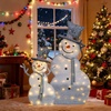 image:imageVINGLI 5FT Pop Up Lighted Snowman Christmas Decorations Outdoor Indoor Prelit 200 Warm White LED Snowman with Broom amp Stakes Collapsible Xmas Yard Lawn Garden Front Porch Patio Holiday DecorDancing 2D Snowman