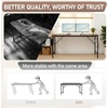 image:imageVINGLI 63 Inch Computer Office Modern Simple Gaming Desk with Side Fabric Drawer amp Hook Up WearResistant Surface Writing Desk Work Desk for Bedroom Living Room Rustic Brown
