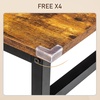 image:imageVINGLI 63 Inch Computer Office Modern Simple Gaming Desk with Side Fabric Drawer amp Hook Up WearResistant Surface Writing Desk Work Desk for Bedroom Living Room Rustic Brown