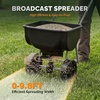 image:imageVINGLI 70lbs Fertilizer Spreader with 15 Adjustable Drop Rate PreAssembled WalkBehind Seed Spreader with 9 Tire for MultiTerrain Broadcast Spreader for Lawn Care amp Seed SpreadingBlack