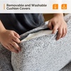 image:imageVINGLI Accent Chair for Living Room Chairs Reading Chair for Bedroom Chair Scooped Arm Chair Mid Century Modern Accent Chairs Upholstered Comfy Chair for Apartment Waiting Room 1 Texture Gray