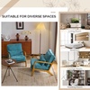 image:imageVINGLI Chenille MidCentury Modern Accent Chair Set of 2 Cute Reading Arm Chair with Cushion amp Lumbar Pillow amp Solid Wood Frame for Lounge Living Room Reading Room Bedroom EspressoTurquoise