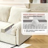 image:imageVINGLI Convertible Sofa Bed Couches for Living Room Sleeper Sofa with Pull Out Couch Bed CloudLike Plush Fleece LShape Sectional Couch with Storage Chaise USB Charging Side Pockets Beige