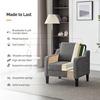 image:imageVINGLI Couches for Living Room Brown 71 Small Sofa Mid Century Modern Couches 3 Seater Comfy Couch Upholstered Soft Chenille Floor Couch for Bedroom Apartment OfficeLight Grey