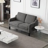 image:imageVINGLI Couches for Living Room Brown 71 Small Sofa Mid Century Modern Couches 3 Seater Comfy Couch Upholstered Soft Chenille Floor Couch for Bedroom Apartment OfficeLight Grey