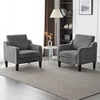 image:imageVINGLI Couches for Living Room Brown 71 Small Sofa Mid Century Modern Couches 3 Seater Comfy Couch Upholstered Soft Chenille Floor Couch for Bedroom Apartment OfficeLight Grey