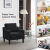 image:imageVINGLI Couches for Living Room Brown 71 Small Sofa Mid Century Modern Couches 3 Seater Comfy Couch Upholstered Soft Chenille Floor Couch for Bedroom Apartment OfficeBlack