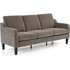 image:imageVINGLI Couches for Living Room Brown 71 Small Sofa Mid Century Modern Couches 3 Seater Comfy Couch Upholstered Soft Chenille Floor Couch for Bedroom Apartment OfficeLight Brown