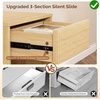 image:imageVINGLI Floating Nightstand Set of 2 Fluted Nightstands with 1 Drawer Oak Night Stand for Bedroom Wood Bed Side Table Fluted Nightstand End Table for Bedroom and Living RoomOak