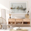 image:imageVINGLI Floating Nightstand Set of 2 Fluted Nightstands with 1 Drawer Oak Night Stand for Bedroom Wood Bed Side Table Fluted Nightstand End Table for Bedroom and Living RoomNatural Rubber Wood