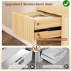 image:imageVINGLI Floating Nightstand Set of 2 Fluted Nightstands with 1 Drawer Oak Night Stand for Bedroom Wood Bed Side Table Fluted Nightstand End Table for Bedroom and Living RoomOak