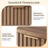 image:imageVINGLI Floating Nightstand Set of 2 Fluted Nightstands with 1 Drawer Oak Night Stand for Bedroom Wood Bed Side Table Fluted Nightstand End Table for Bedroom and Living RoomWalnut