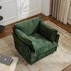 image:imageVINGLI Green Accent Chair 34 Width Oversized Reading Chair Upholstered Armchair Soft Chenille Fabric Living Room Chairs Sofa for Adults Bedroom Home Office Play Room