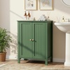 image:imageVINGLI Green Bathroom Storage Cabinet Free Standing Wooden Floor Cabinet with Doors amp Shelves Accent Sideboard Organizer for Kitchen Living Room 236 WGreen