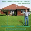 image:imageVINGLI Iron Lawn Leveling Rake 36in for Soil Sand Composs Extended Handle 180Rotation Head with All Handwares for Yard Garden Golf Field Green 36in36in