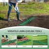 image:imageVINGLI Iron Lawn Leveling Rake 36in for Soil Sand Composs Extended Handle 180Rotation Head with All Handwares for Yard Garden Golf Field Green 36in36in