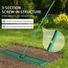 image:imageVINGLI Iron Lawn Leveling Rake 36in for Soil Sand Composs Extended Handle 180Rotation Head with All Handwares for Yard Garden Golf Field Green 36in36in