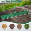 image:imageVINGLI Iron Lawn Leveling Rake 36in for Soil Sand Composs Extended Handle 180Rotation Head with All Handwares for Yard Garden Golf Field Green 36in36in