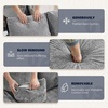 image:imageVINGLI Lounge Chair 56 Oversized Reading Chair Corduroy Chaise Sofa Recliner Bed Upholstered Comfy Sleeper Couch with Throw Pillows and Armrests for Living Room Movie Room BedroomLight Blue Grey