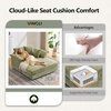 image:imageVINGLI Lounge Chair 56 Oversized Reading Chair Corduroy Chaise Sofa Recliner Bed Upholstered Comfy Sleeper Couch with Throw Pillows and Armrests for Living Room Movie Room BedroomLight Green