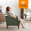 image:imageVINGLI MidCentury Accent Chairs Green Upholstered Armchair Comfy Sofa Chair Reading Chair High Back Living Room Bedroom Furniture for Apartment