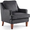 image:imageVINGLI MidCentury Modern Accent Chairs Set of 2 Green Upholstered Armchair Comfy Sofa Chairs Reading Chair High Back for Living Room Bedroom Furniture ApartmentBlack