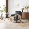 image:imageVINGLI MidCentury Modern Accent Chairs Set of 2 Green Upholstered Armchair Comfy Sofa Chairs Reading Chair High Back for Living Room Bedroom Furniture ApartmentBlack