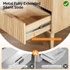 image:imageVINGLI Night Stand with Charging Station amp Led Light 19 W Fluted Nightstand Round Edge Wood Nightstand Mid Century Modern End Table Bed Side Table for Bedroom Living Room Gray OakOak