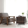 image:imageVINGLI Outdoor Side Table with Storage 27Gallon Patio Deck Box Outdoor Wicker Side Table for Poolside Balcony Storage Table Brown SquareBrown