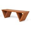 image:imageVINGLI Outdoor Wooden Bench 63 All Weather Patio Bench Porch Bench 600lb Capacity Outdoor Backless Benches for Yard Park Garden