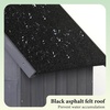 image:imageVINGLI Outdoor Wooden Storage Shed Garden Shed Outside Tool Cabinet with Safety Latch Patio Storage Organizer Dark GreyGray